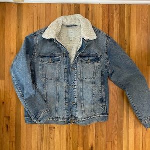 Sherpa Denim Trucker Jacket H&M